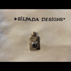 SILPADA .925 Rectangular Pendant w/Black Onyx stone